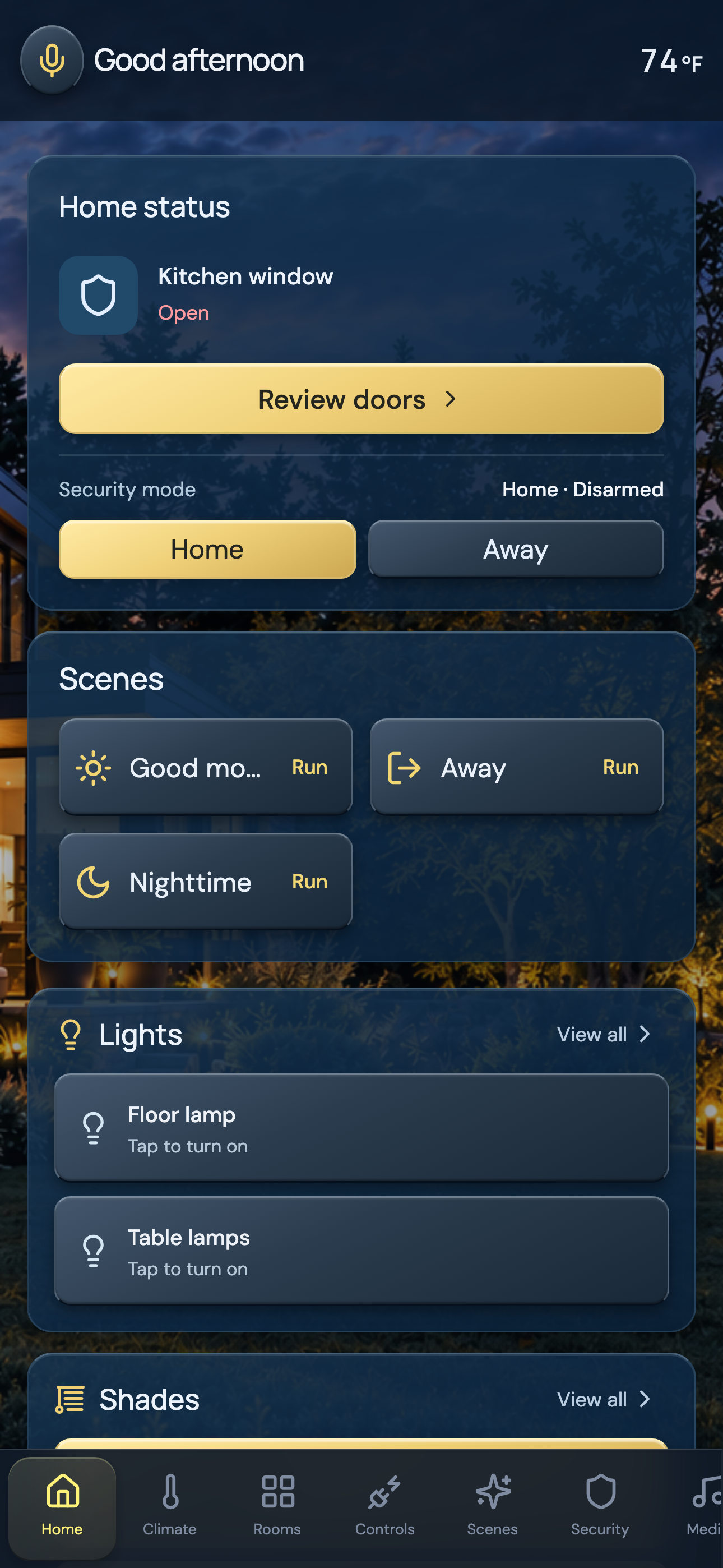 Habitat home interface preview