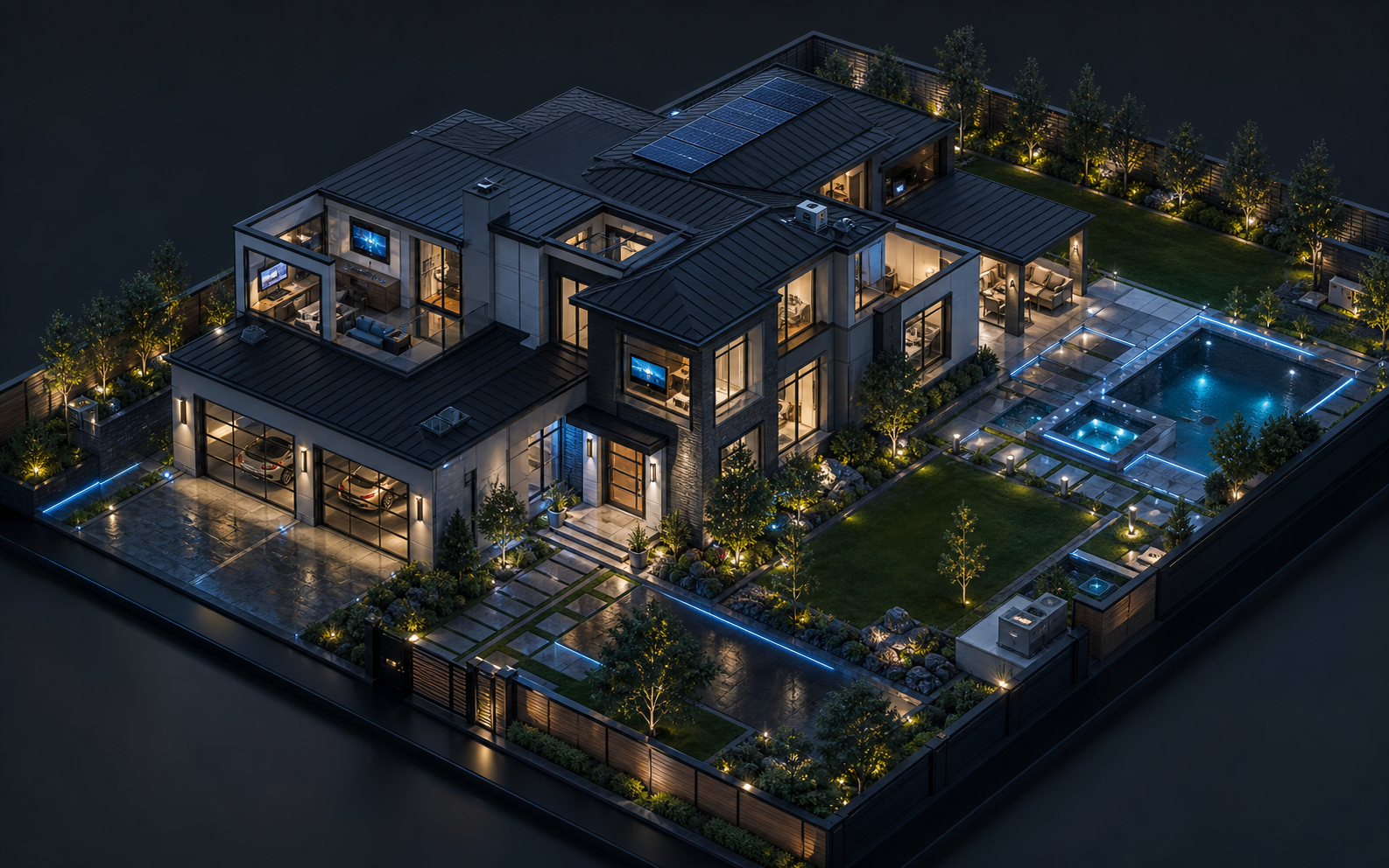 Illustration of a connected home